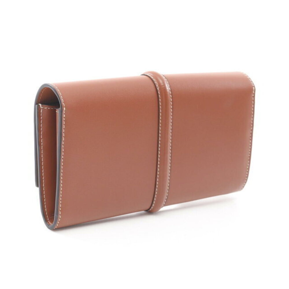 Celine Bifold Seize Leather Wallet Long Brown